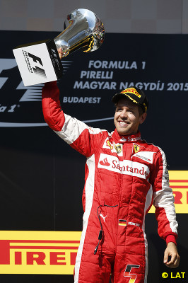 His first Hungarian Grand Prix trophy -- I was teary eyed like a proud mother/girlfriend/best friend/manager.